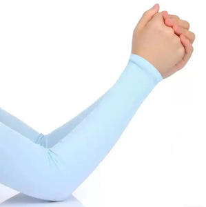 Manchons de bras athlétiques unisexes en coton Spandex, protection UV, sans couture, écologiques, séchage rapide, respirants, pour le sport, les activités de plein air et le cyclisme - Product Image 1