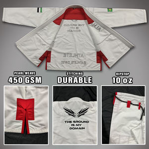 Custom 450gsm Brazilian Jiu Jitsu Gi Kimono High Quality Martial Arts BJJ Uniform Durable Lightweight Made in Pakistan 2025 - Product Image 2