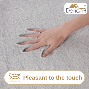 พรมขนสัตว์เทียมสีเทาทวีด เนื้อนุ่ม กันลื่น ขนาด 75x150 ซม. - Product Image 6