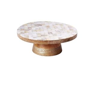 Vente en gros Fabrication Meilleure vente magnifique porte-gâteau décoratif en nacre fabriqué à la main fabriqué au Vietnam - Product Image 2