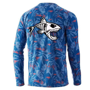 Chemise de pêche avec capuche, sublimation personnalisée, UPF 50, imperméable, séchage rapide, tissu respirant, usine OEM, vente en gros - Product Image 5