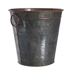 Porte-pot d'herbes en étain urbain panier galvanisé pour la maison jardin utilisation décorative jardinière de sol en métal galvanisé - Product Image 5