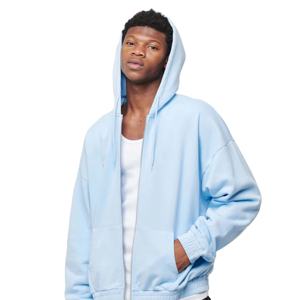 Haute qualité 400Gsm poids lourd 100% coton hommes sweat à capuche zippé Style de rue coton sweats à capuche zippés pour hommes - Product Image 4