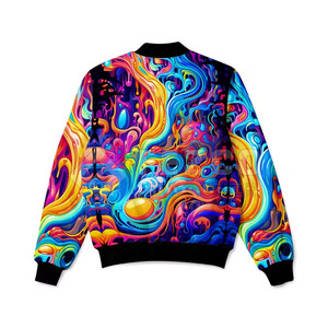 Veste bomber pour homme, fermeture éclair intégrale, col montant, coupe régulière, légère, élégante, grande taille, vente chaude, hiver, logo sur le devant - Product Image 2