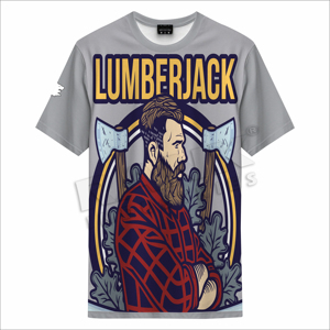 Camisetas estampadas de corte holgado para hombre, con logo personalizado, 100% algodón, tela ligera y transpirable, estilo urbano, camisetas para hombre - Product Image 1