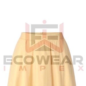 Taille haute grande balançoire jupe tricotée femmes automne et hiver nouvelle mode mi-longueur couleur Pure casual fête porter jupe longue - Product Image 1