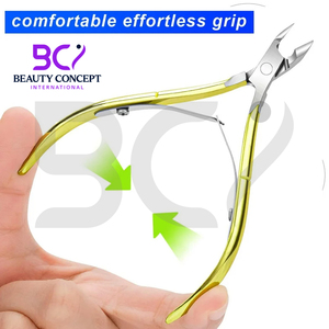 Pinza para cutículas de uñas de acero con mango liso con cuchillas extra afiladas Pinza para cutículas de punta de 7mm para uso en el cuidado de las manos de belleza - Product Image 5