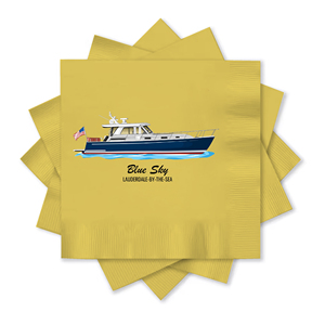 Servilletas impresas personalizadas Servilletas de cóctel personalizadas Premium de 3 capas Medida 5 "x 5" Personalizar con su diseño de logotipo o obra de arte - Product Image 4