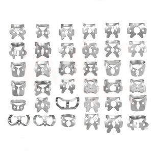 Juego de abrazaderas de presa de goma Abrazaderas de presa de goma endodónticas Instrumentos dentales Juego de abrazaderas ENDO con placa 31 piezas Instrumentos quirúrgicos - Product Image 1