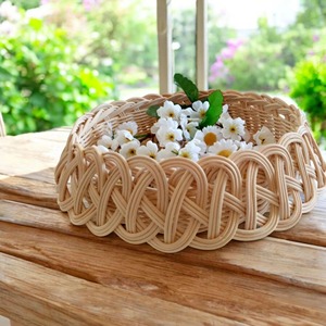 Handwoven Eco-Friendly Natural Rattan <b>Square</b> Bread and Fruit Storage <b>Baskets</b> Handmade Modern Multifunction Made in Vietnam - Product Image 4
