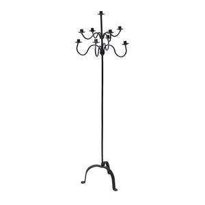 Juego de Dos Candelabros de Hierro de 5 Brazos con Acabado Negro para Decoración del Hogar, Bodas, Navidad y Pascua - Candelabros de Pie Ecológicos - Product Image 5