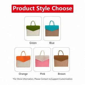 Custom Women's Casual Large Capacity Open Closure Felt Handbag Commuting Shoulder Bag with Shopping Bag Custom - Product Image 5