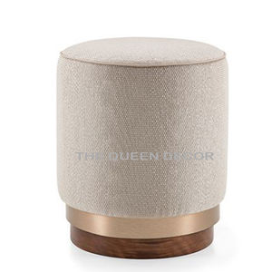 Taburete de alambre de hierro con forma de diseño indio para decoración del hogar de sala de estar moderna tela de terciopelo superior larga para comedor de Hotel al aire libre - Product Image 2