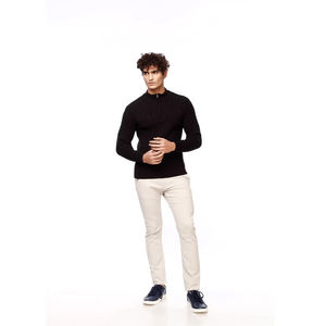 2022 Custom Men's <b>Quarter</b> <b>Zip</b> Fleece Pullover Sweatshirt Knitted Golf Mock Neck <b>Sweater</b> Logo Decoration Various Sizes Colors - Product Image 6