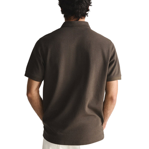 2025 microfibre hommes personnalisé pour polos respirant à manches longues Style décontracté brodé Logo usine directe ODM en gros - Product Image 3