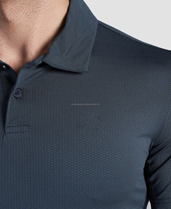 Camisa de punto personalizada para hombre, estilo hip hop, con botones, manga corta, transpirable, 100% poliéster, venta al por mayor, MOQ bajo - Product Image 4