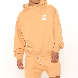 High Quality 100% Cotton <b>Knitted</b> Casual Breathable Customizable Autumn Hoodie & Shorts <b>Set</b> for Men DESIRE SPORTS - Product Image 3