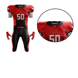 Tenues de football américain à manches courtes pour hommes, conception personnalisée en gros, respirantes et imprimées, ensembles pour les nouvelles équipes - Product Image 6