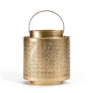 Portavelas Votivo Marroquí de Hierro Forjado a Mano, Cilíndrico, para Bodas, Decoración del Hogar, Festividades Navideñas - Product Image 6