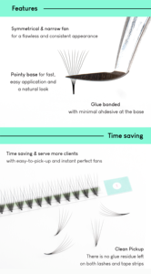 Volume premade loose <b>fans</b> lash trays cruelty-free oem volume lash trays private label narrow lash extension supplies wholesale - Product Image 3