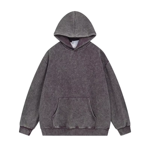 Sweat-shirt à capuche pour homme avec logo personnalisé, délavé au soleil, de haute qualité, vintage, surdimensionné, imprimé, streetwear, hiver, 2026 - Product Image 5