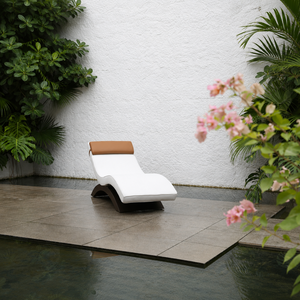 Tumbona de Exterior de Lujo en Forma de S, Tumbona para Exteriores Resistente a la Intemperie, Tumbona para Piscina para Hotel, Villa, Muebles de Piscina - Product Image 2