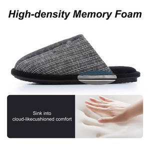 Pantuflas Deportivas de Lana Cálida para Hombre, Al Por Mayor, con Acolchado Suave de Espuma Viscoelástica, 140g de Peso de Tela, Comodidad Interior - Product Image 3