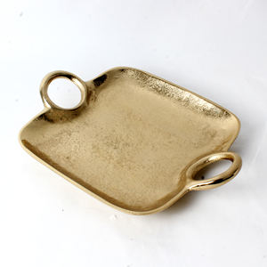 Bandeja de Servicio de Aluminio Fundido con Diseño Elegante para una Recepción Estilosa en el Hogar y Decoración Diaria de Mesa - Product Image 4