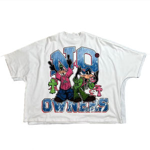 T-shirt personnalisé en coton de haute qualité avec strass à la mode, t-shirts imprimés et brodés pour hommes - Product Image 2