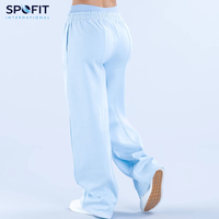 Pantalones Deportivos de Mujer para Invierno, de Color Sólido, con Cordón, Cintura Alta, Estilo Urbano, 100% Algodón, Felpa, Secado Rápido, Talla Grande, Corte Recto