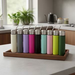 Vaso de Acero Inoxidable 3 en 1 para Mate Argentino, con Forma de Bala, con Dispositivo de Filtración de Hojas de Té y Tapa con Pajita - Product Image 6