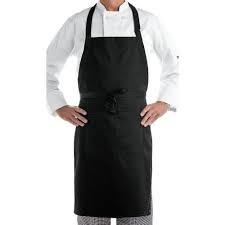 Tablier de cuisine en coton et lin avec impression de conception personnalisée Tablier en coton blanc réutilisé Tablier de cuisine en coton imperméable à l'eau en gros - Product Image 3