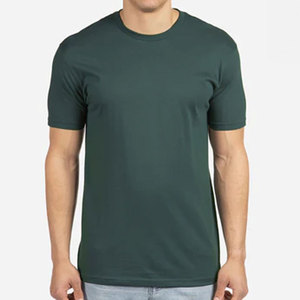 T-shirt unisexe personnalisé avec logo, 52 % coton peigné et filé à anneaux Airlume, 48 % polyester, 40 fils simples. - Product Image 2