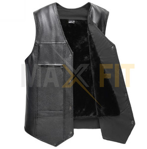 Gilet de moto en cuir respirant d'hiver de couleur personnalisée MAXFIT ENTERPRISES Gilet de mode classique Service OEM pour moto - Product Image 3
