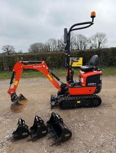 2022 Kubota เครื่องขุดดินขนาดเล็ก1ตัน4ถังใช้เพียง80ชั่วโมงในสภาพ Huade กระบอกไฮดรอลิก - Product Image 6