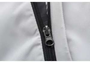 Chaqueta Cortavientos Impermeable con Capucha y Cremallera para Hombre, Talla Grande, Delgada, Informal, Transpirable, para Primavera y Otoño - Product Image 6