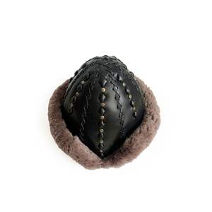 Anatolia Ertugrul Gazi Cuir Véritable Börk Noir - Product Image 4