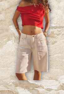 Vintage S Taille Denim Shorts Jeanagers Autre Artisanat Jeans Pantalon Court - Product Image 4