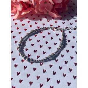 Navajo Strung Sterling <b>Silver</b> Pearl <b>Bracelet</b> Elegant <b>Bangles</b> for Women - Product Image 4