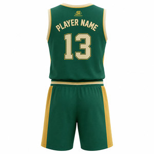 Vente directe d'usine, uniforme de basket-ball en gros, logo imprimé personnalisé de haute qualité, nom, taille adulte, 100% polyester - Product Image 3
