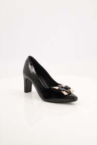 Elegantes Zapatos de Tacón Alto con Plataforma y Punta Cuadrada para Mujer, con Tachuelas, Material de Encaje en la Parte Superior, con Cordones, para Verano - Product Image 6