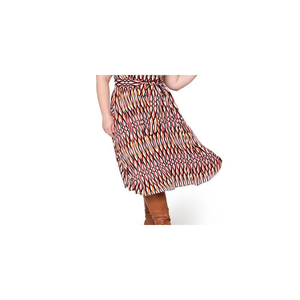 Robe trapèze Mindy pour femme de Leota en rouge, taille 2X, tissu en mousseline, lavable - Product Image 3