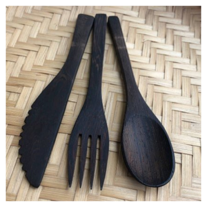 Cuillères en bois naturel pour la cuisine à domicile, les coffrets cadeaux et la présentation des aliments traditionnels - Product Image 6