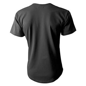 2024 Jersey de béisbol en color negro completo Medias mangas con estampado/sublimación Nombre del equipo personalizado Número ropa deportiva Jersey - Product Image 2