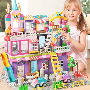 Girl's DIY Construction Toy Plastic ABS Moc <b>Building</b> <b>Blocks</b> Set for Ages 5 to 7 Years - Product Image 2