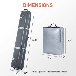 Bolsa de Almacenamiento para Esquís y Tabla de Snowboard, Ligera, Resistente, con Acolchado Duradero, Impermeable, Especial para Tabla de Snowboard - Product Image 4