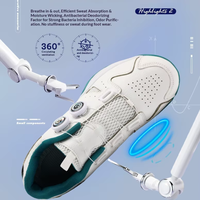 Chaussures de tennis de table et de badminton en microfibre avec logo personnalisé, à fermeture à boucle rotative, respirantes, résistantes à l'usure, décontractées pour hommes