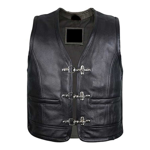 Chaleco de Cuero Vacuno Impermeable para Hombre, Más Vendido, Servicio OEM, Personalizado, Transpirable, Estilo Urbano, Ropa Exterior para Invierno - Product Image 4