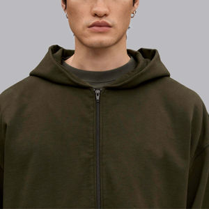 Sweat à capuche zippé Boxy Fit-Doux et confortable, parfait pour les tenues décontractées, les activités de plein air et les vêtements décontractés - Product Image 6