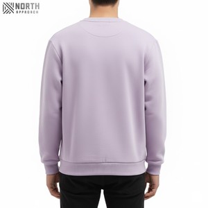 Sudadera personalizada precio al por mayor liso de alta calidad Oversize 100% algodón transpirable Streetwear manga larga estampado hombres sudadera - Product Image 6